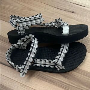 TEVA Black and White Women's Sandals